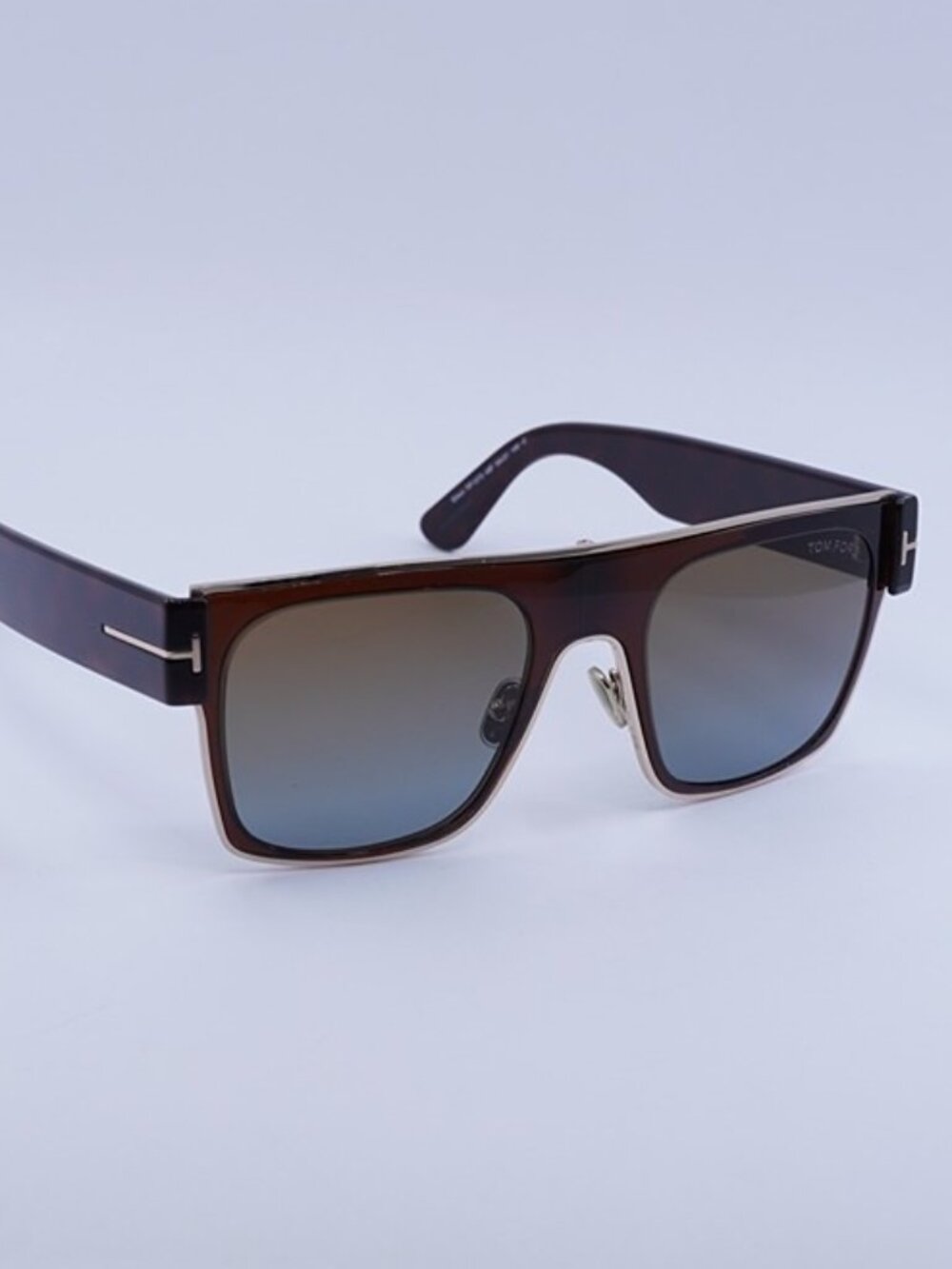 Tom Ford Edwin FT1073 48F Sunglasses Brown / Havana Square Frame, Brown Lenses